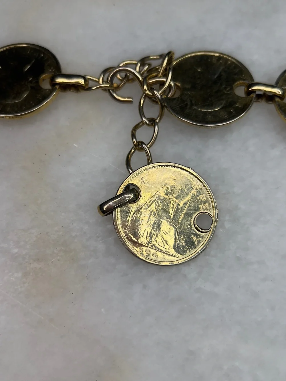1980s Vintage Coin Belt